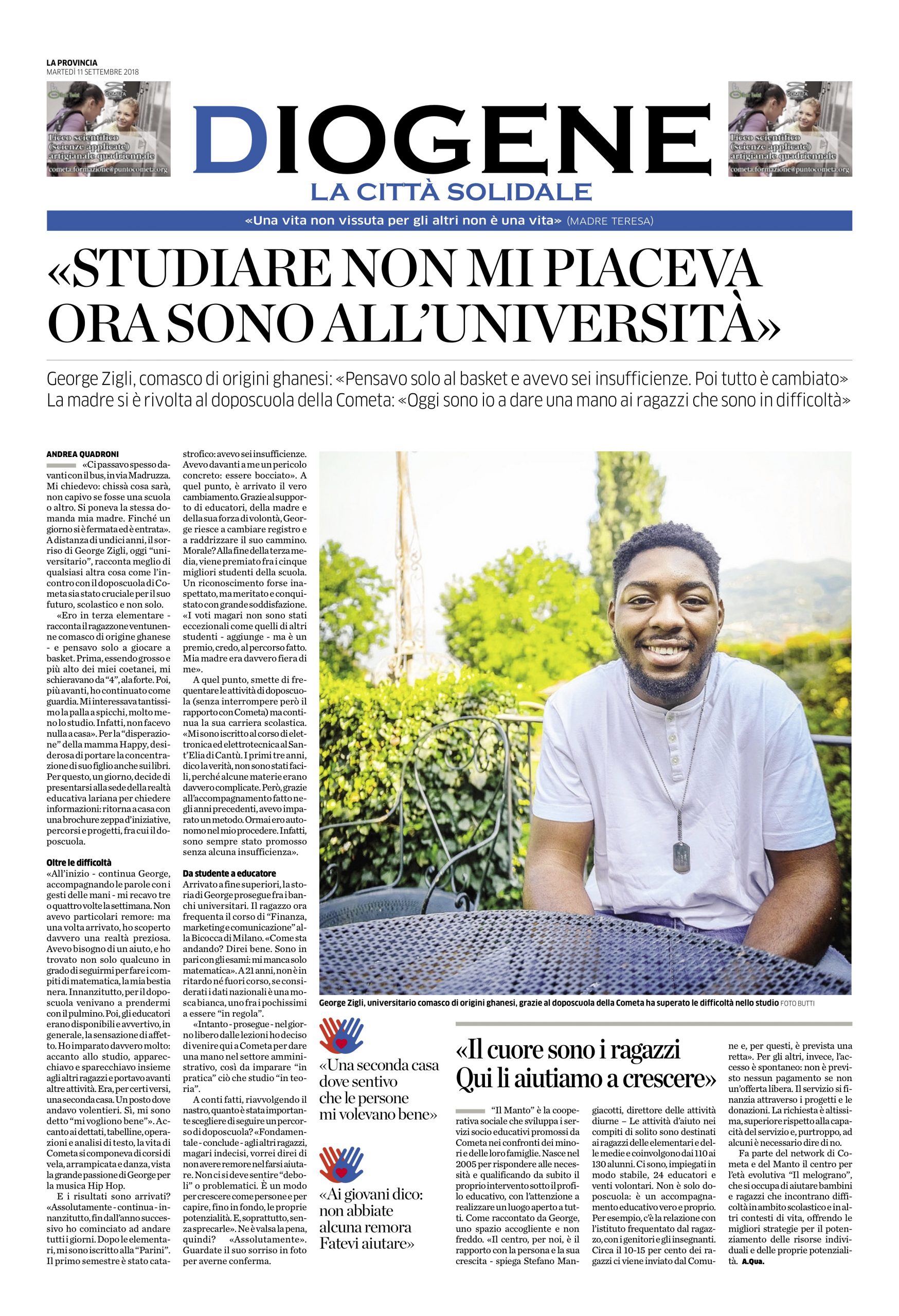 STUDIARE NON MI PIACEVA. ORA SONO ALL’UNIVERSITÀ - Cometa