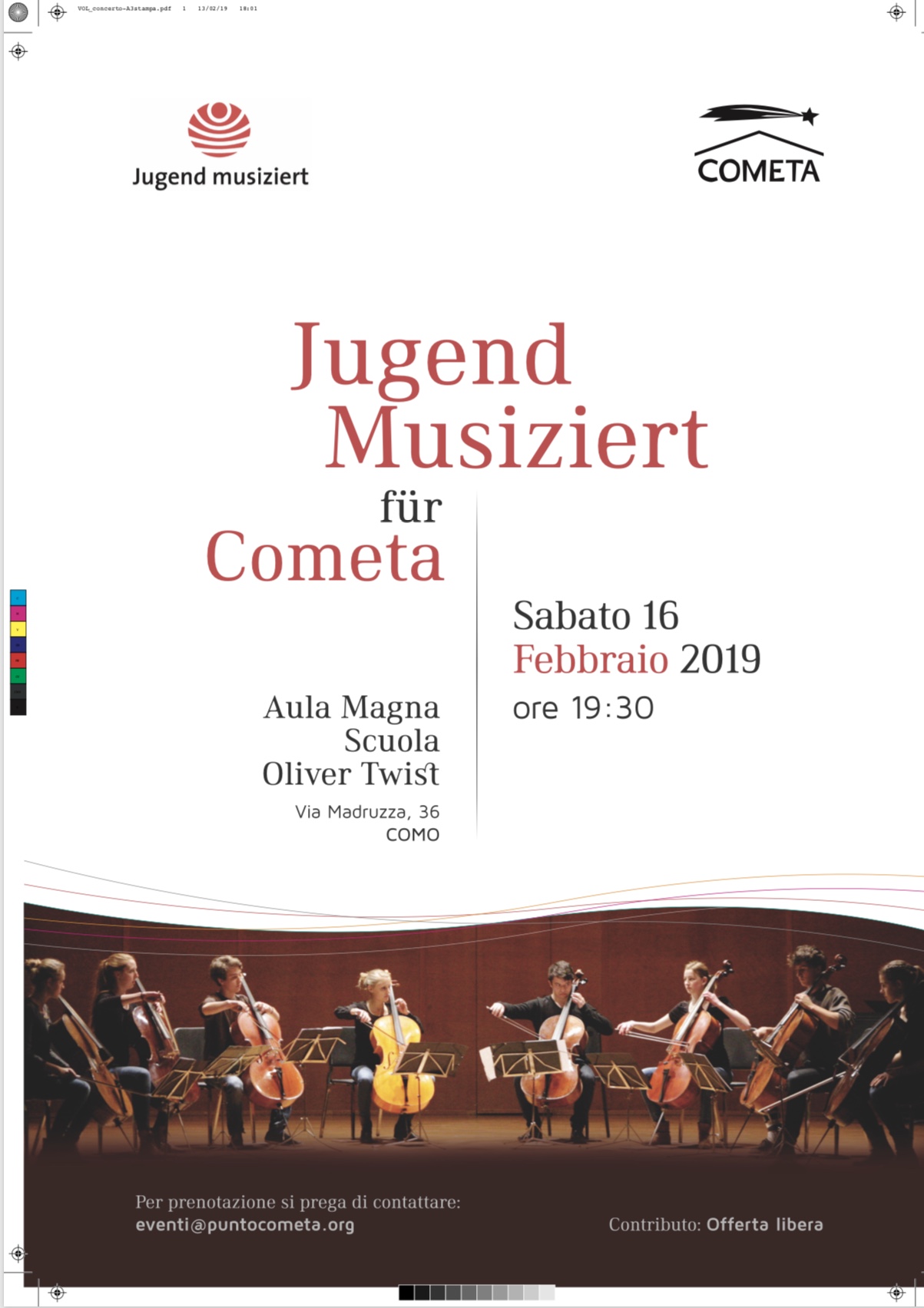 CONCERTO 16 FEBBRAIO IN COMETA