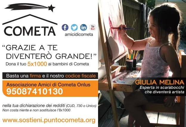 5x1000 Dona ora - Cometa