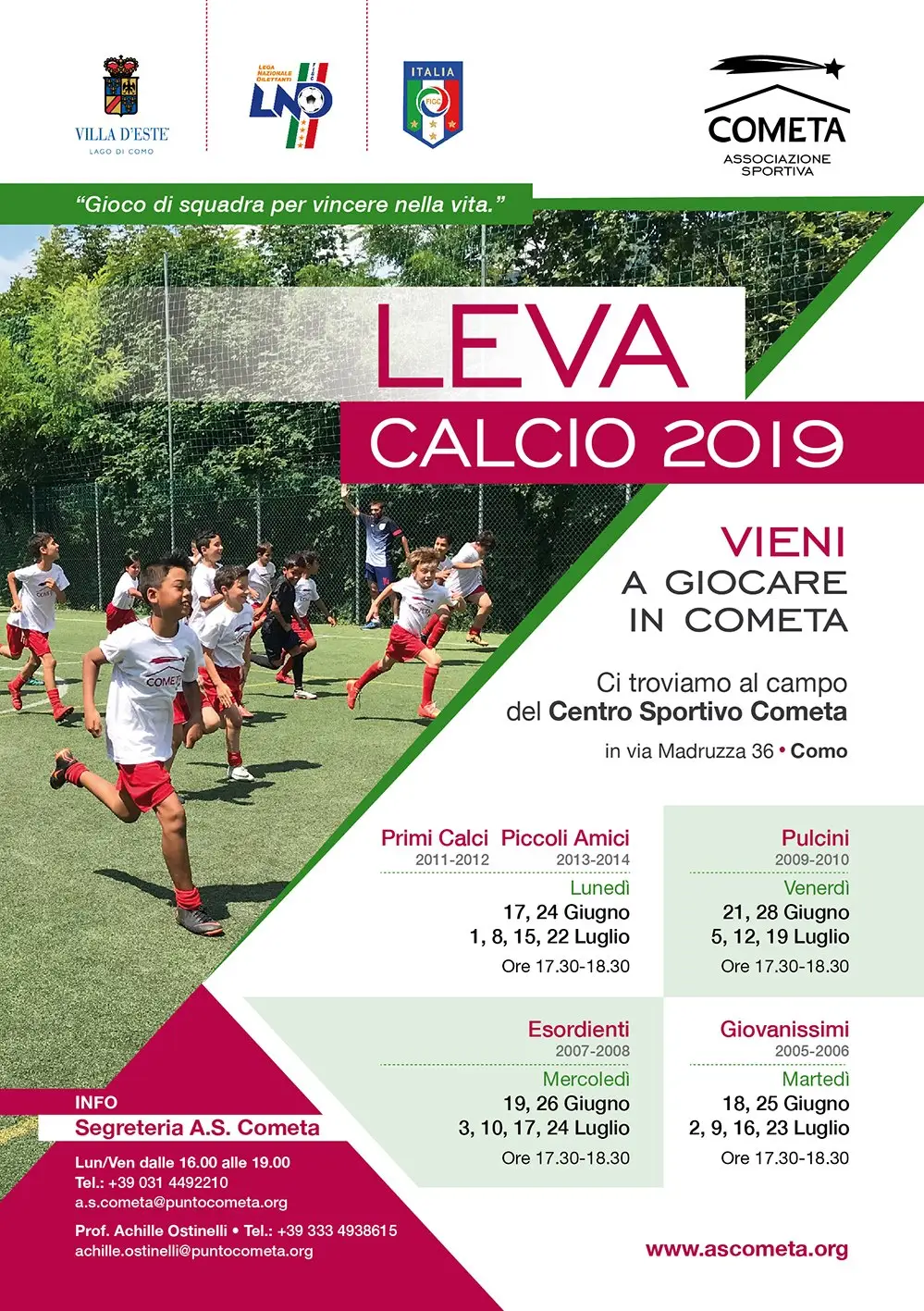 scuola calcio como