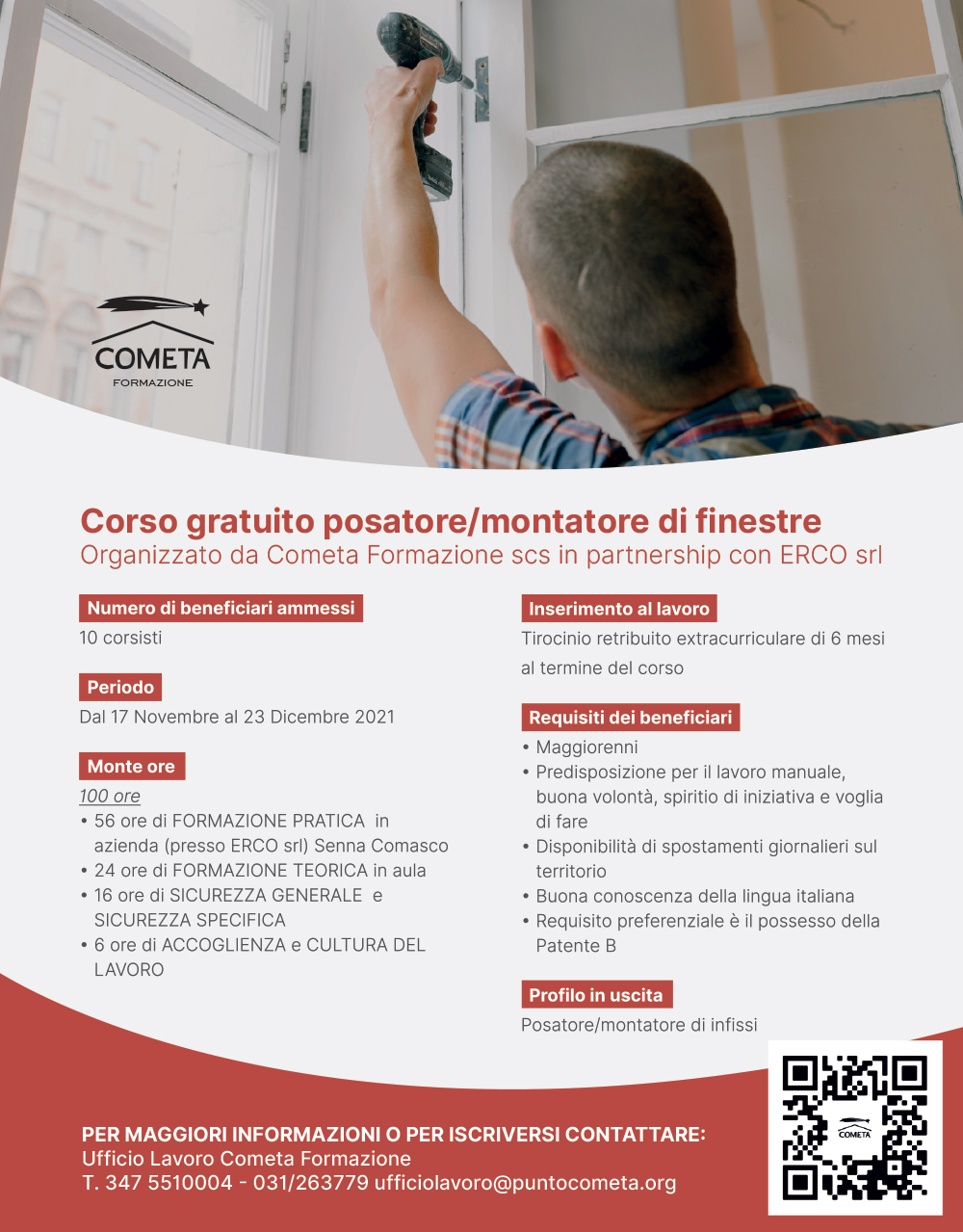 CORSO POSATORE/MONTATORE FINESTRE 4 Cometa - CORSO POSATORE/MONTATORE FINESTRE 3